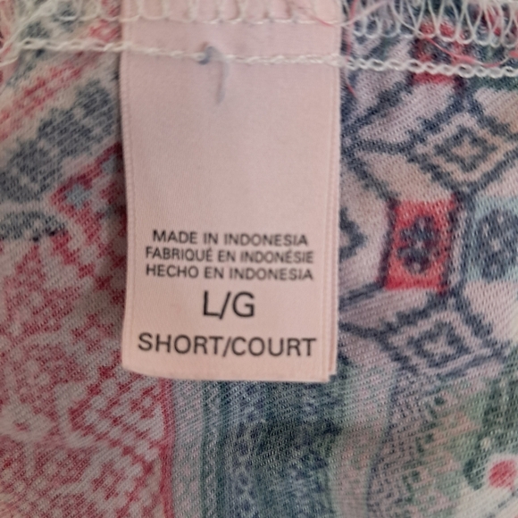 Victoria's Secret Flannel Pajama Top Colorful Embroidered Lougewear Cozy - Picture 9 of 10